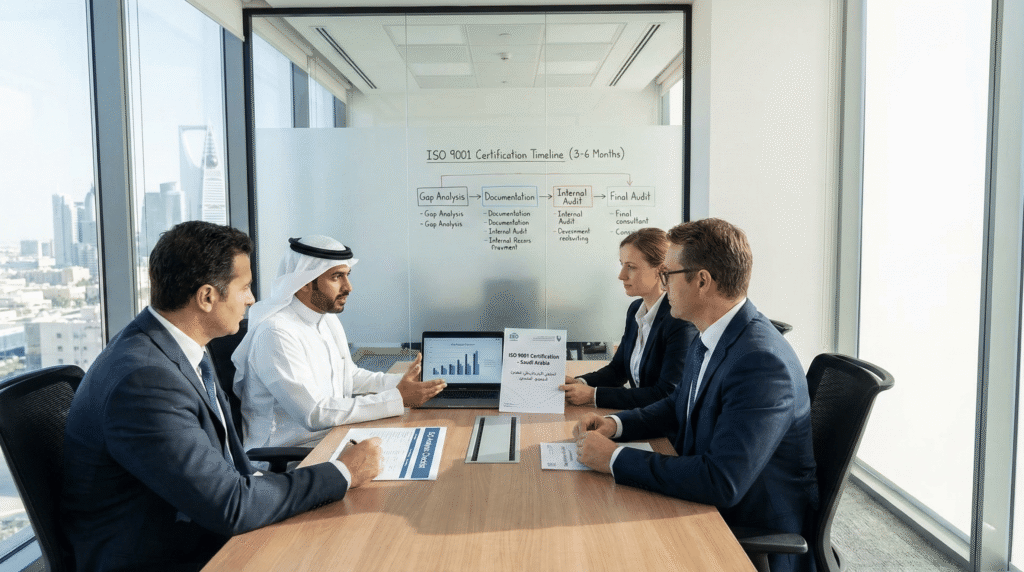 Steps to get ISO 9001 certification in Saudi Arabia for businesses